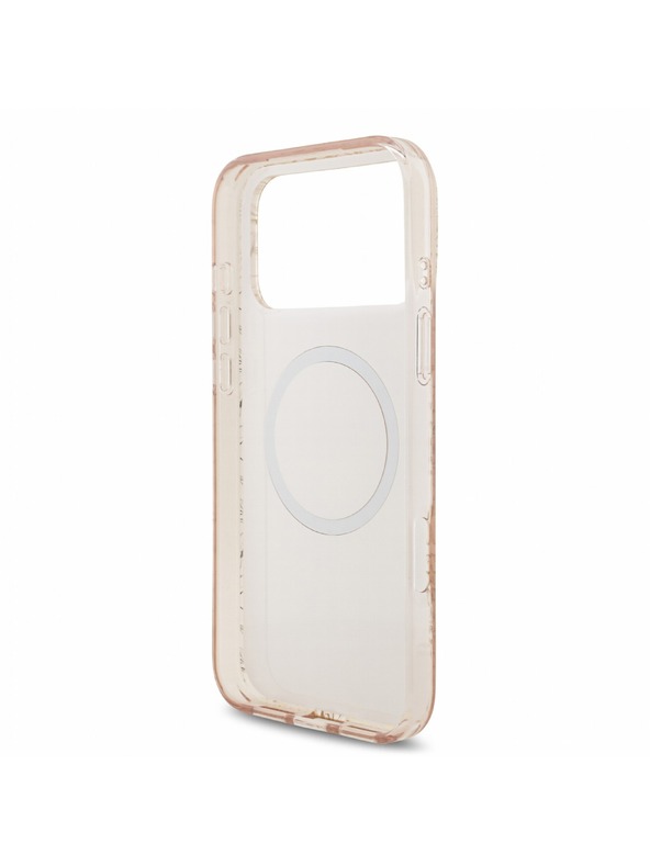 Guess Guess IML Flowers Allover Pánt MagSafe Hátlap iPhone 18 Pro Max Pink