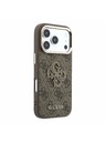 Guess Guess PU 4G Resin Metal Logo Hátlap iPhone 18 Pro Max Brown