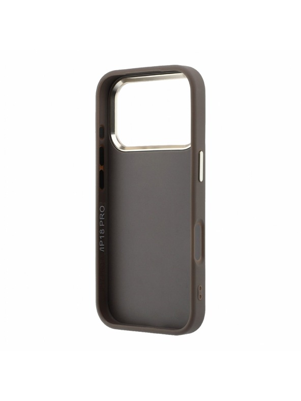 Guess Guess PU 4G Resin Metal Logo Hátlap iPhone 18 Pro Max Brown