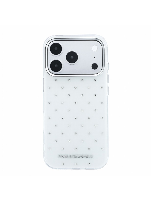 Karl Lagerfeld Karl Lagerfeld IML Rhinestones Allover Magsafe Hátlap iPhone 18 Pro Max White