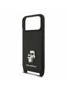 Karl Lagerfeld Karl Lagerfeld Saffiano Crossbody Pánt Karl and Choupette Hátlap iPhone 18 Pro Max Black