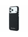Karl Lagerfeld Karl Lagerfeld PU Grained Allover Semi Wrap Magsafe Hátlap iPhone 18 Pro Max Black