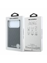 Karl Lagerfeld Karl Lagerfeld PU Grained Allover Semi Wrap Magsafe Hátlap iPhone 18 Pro Max Black