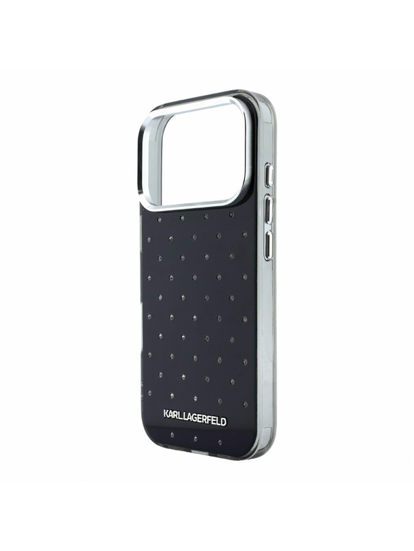 Karl Lagerfeld Karl Lagerfeld IML Rhinestones Allover Magsafe Hátlap iPhone 18 Pro Max Black