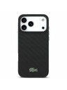 Lacoste Lacoste PVC Iconic Petit Pique Metal Logo MagSafe Hátlap iPhone 18 Pro Max Black