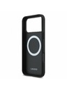Lacoste Lacoste PVC Iconic Petit Pique Metal Logo MagSafe Hátlap iPhone 18 Pro Max Black