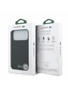 Lacoste Lacoste PVC Iconic Petit Pique Metal Logo MagSafe Hátlap iPhone 18 Pro Max Black
