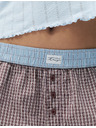 Marks & Spencer Kockás poplin pizsama rövidnadrág, tiszta pamutból Marks & Spencer piros