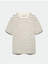Marks & Spencer Breton póló textúrával és magas pamutaránnyal Marks & Spencer barna