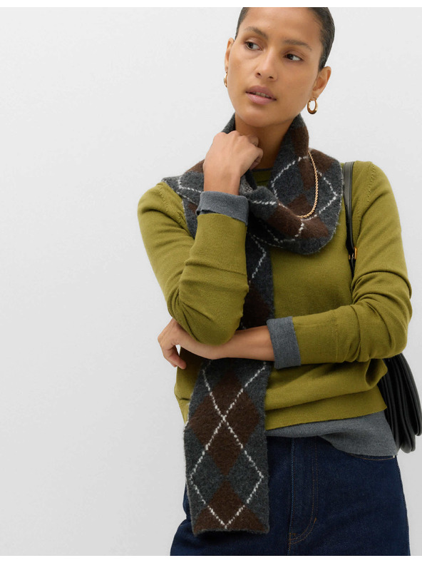 Marks & Spencer Pulóver guláris nyakkal tiszta merino gyapjúból Marks & Spencer zöld
