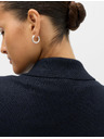 Marks & Spencer Szűk pulóver nyakkal és gyapjútartalommal Marks & Spencer tengerkék