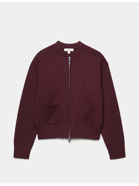 Marks & Spencer Kötött bomber kardigan cipzárral Marks & Spencer piros