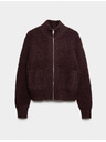 Marks & Spencer Bomber kardigan állónyakkal buklé és gyapjúból Marks & Spencer barna