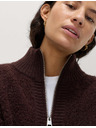 Marks & Spencer Bomber kardigan állónyakkal buklé és gyapjúból Marks & Spencer barna
