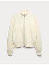 Marks & Spencer Bomber kardigan állónyakkal buklé és gyapjúból Marks & Spencer krémszín