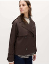 Marks & Spencer Rövid trench kabát tiszta pamutonból Marks & Spencer barna