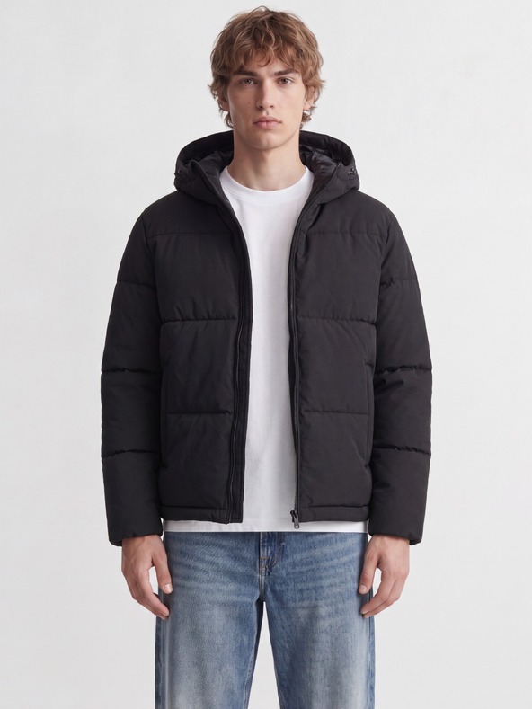 Jack & Jones JJGALAXY férfi téli steppelt dzseki black