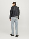 Jack & Jones JJEDYLAN férfi fekete bőr kabát