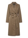 Pieces SCARLETT barna női trench kabát