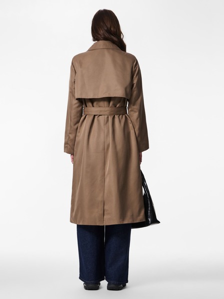 Pieces SCARLETT barna női trench kabát