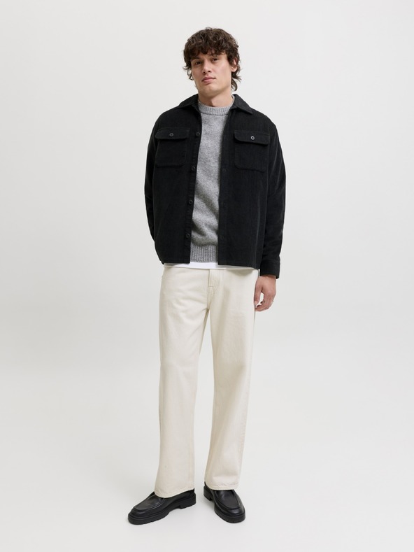 Jack & Jones Fekete kordbársony ing