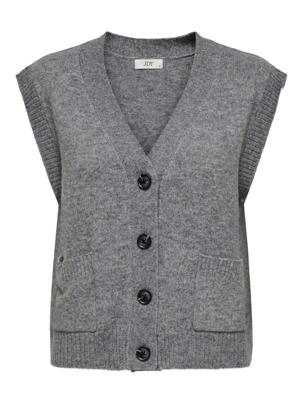 Jacqueline de Yong Ujjatlan kardigan SUPER grey melange