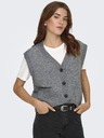 Jacqueline de Yong Ujjatlan kardigan SUPER grey melange