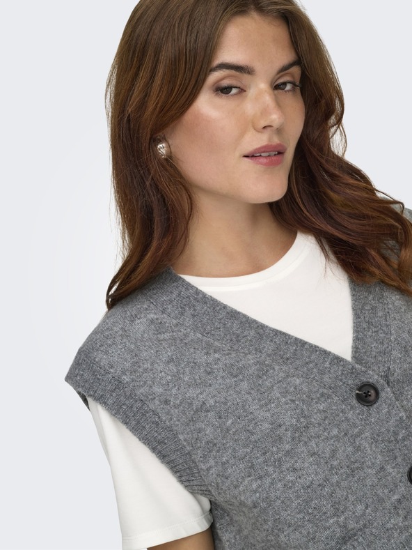 Jacqueline de Yong Ujjatlan kardigan SUPER grey melange