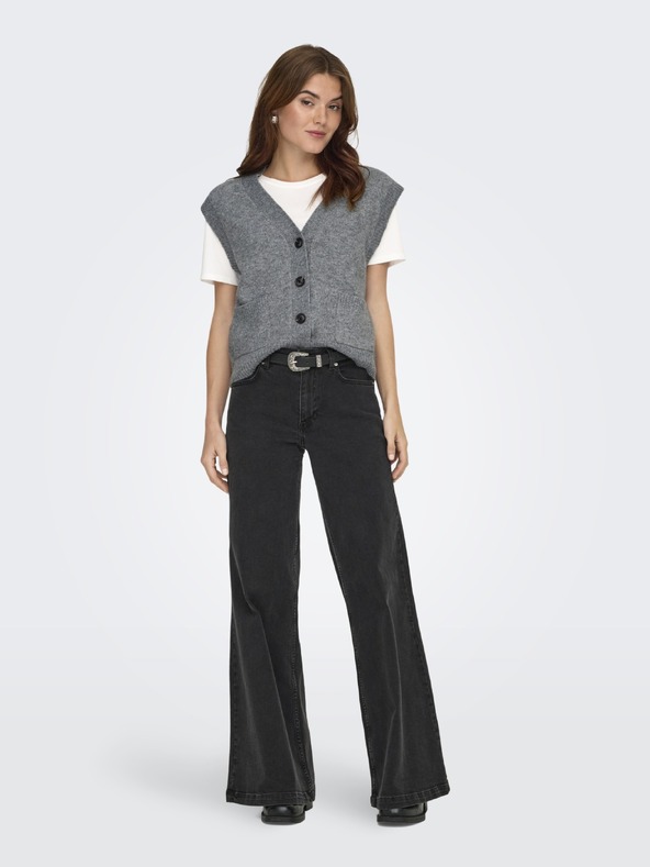 Jacqueline de Yong Ujjatlan kardigan SUPER grey melange