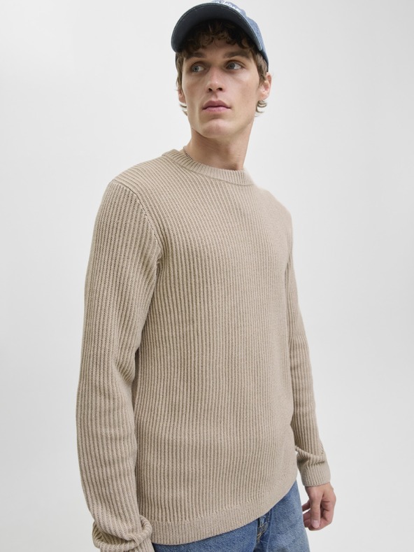 Jack & Jones Férfi kötött pulóver moonbeam