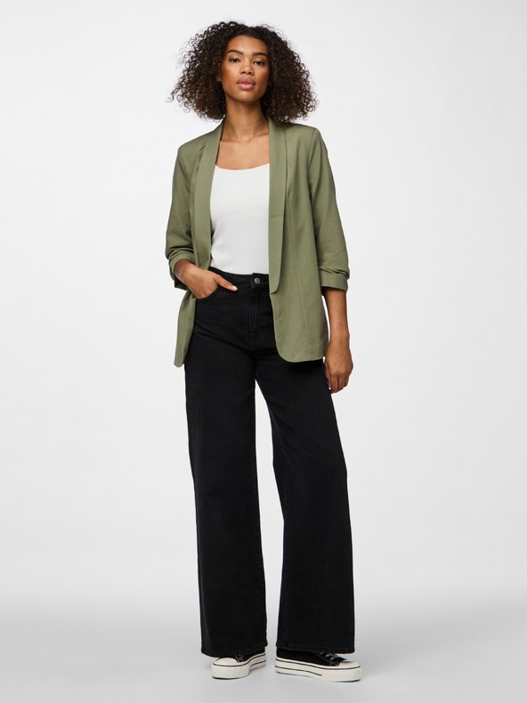Pieces Zöld blazer 3/4-es ujjal