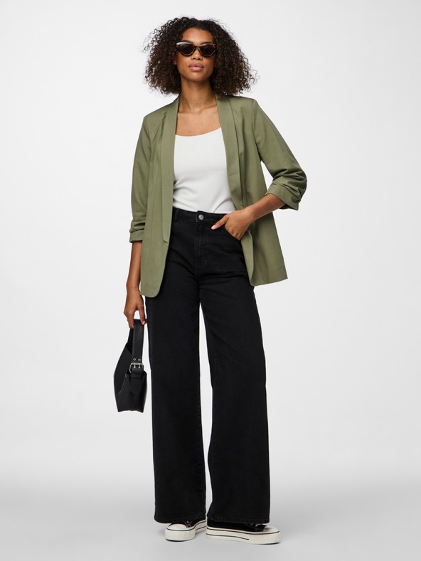 Pieces Zöld blazer 3/4-es ujjal