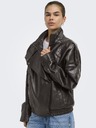 Jacqueline de Yong Sötét barna RAYE műbőr bomber