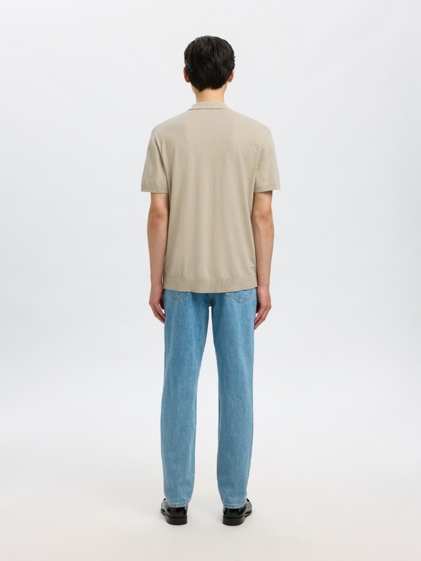 SELECTED Férfi SELECTED póló beige