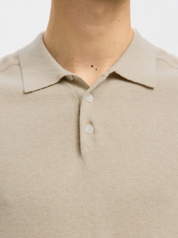 SELECTED Férfi SELECTED póló beige