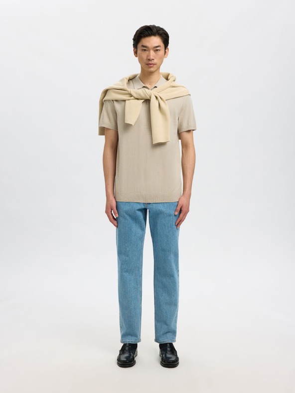SELECTED Férfi SELECTED póló beige