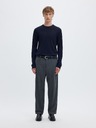 SELECTED Férfi merino pulóver navy blazer