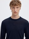 SELECTED Férfi merino pulóver navy blazer