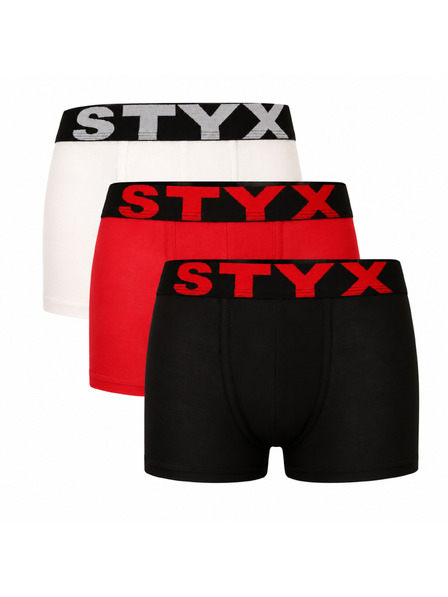 Styx Szett három - gyerek boxeralsó Styx sport gumi többszínű