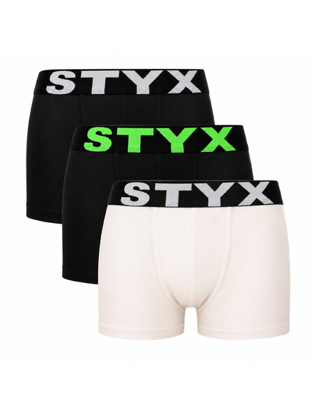 Styx Szett három - gyerek boxeralsó Styx sport gumi többszínű
