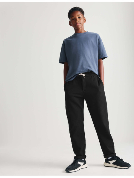 Marks & Spencer Laza chino nadrág magas pamuttartalommal és rugalmas derékrésszel (6–16 éves) Marks & Spencer fekete