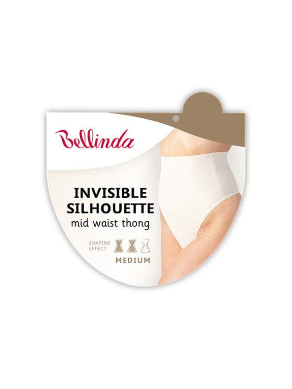 Bellinda INVISIBLE SILHOUETTE MID WAIST THONG - Női formálódó tanga - testszínű