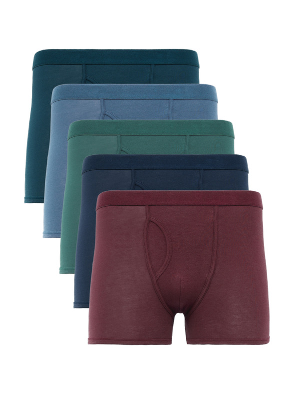 Marks & Spencer 5 darab stretch boxeralsó magas pamuttartalommal Marks & Spencer többszínű