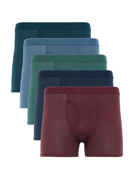 Marks & Spencer 5 darab stretch boxeralsó magas pamuttartalommal Marks & Spencer többszínű