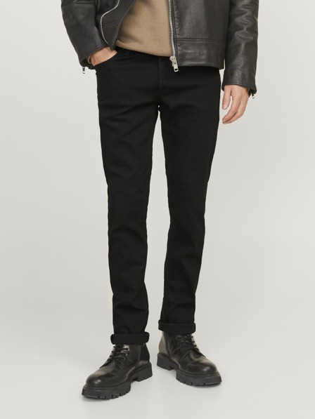 Jack & Jones JJIGlenn JJOriginal fekete slimfit farmer