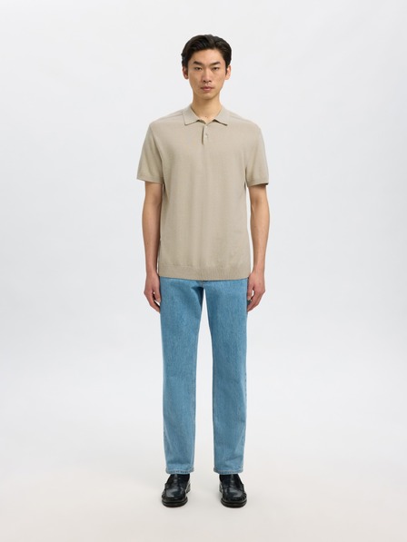 SELECTED Férfi SELECTED póló beige
