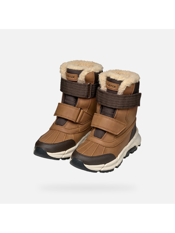 Geox Barna fiú bokacsizma Geox Flexyper Plus