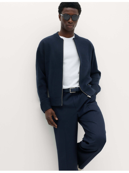 Marks & Spencer Kötött bomber kabát kötött fonalból Marks & Spencer tengeri kék