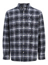 Jack & Jones Flanel kockás férfi ing navy
