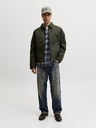 Jack & Jones Flanel kockás férfi ing navy